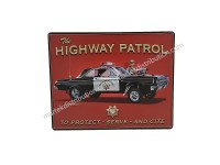 Enseigne en métal Highway Patrol